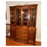 Wooden China Cabinet with Glass Doors