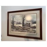 Framed & Signed Michael Sloan "Foggy Mtn Morning