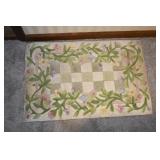 Small Floral Area Rug
