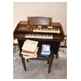 Vtg Baldwin Interlude Organ w/ Bench