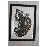 Vtg Cow Hide Stamp Art