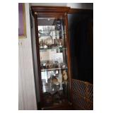 Beautiful Lighted Curio Cabinet