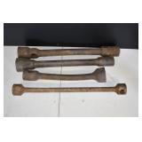 Lot of Vintage Lug Wrenches