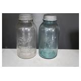 Pair of 1/2 Gallon Ball Mason Jars