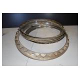 Set of 5 Vintage Hubcap Rims