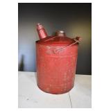 Vintage Metal 5 Gallon Gas Can