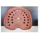 Red Cast Iron Tractor Seat