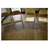 Set of 4 Metal Folding Chairs