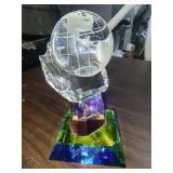 Crystal Globe World in Your Hand Award
