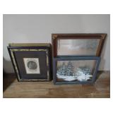 2 Prints, 1 Painting, 1 Mirror