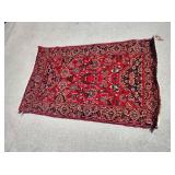 Small Handmade Persian Sarouk Rug