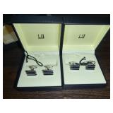2 Sets Alfred Dunhill Sterling Silver Cufflinks