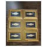 6 Framed Cigar Bands (Vitolas)