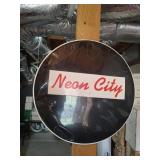'Neon City' Drum Head Cover
