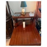 Two-Tier Wooden Side Table