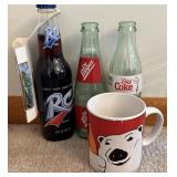 Soda Bottles and Mug Set