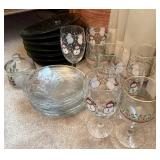 25pc Glassware and Plates Set