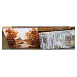 Framed Landscape Print & Painting