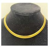 Gold-Tone Snake Chain Necklace