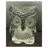 Viking Glass Owl Paperweight