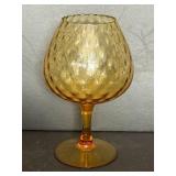 Amber Empoli Brandy Snifter Vase