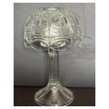 Cut Glass Fairy Lamp with Etched Design