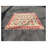 Handmade Quilt with Floral Patterns