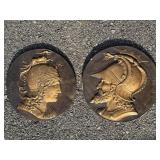 Bronze Medallions with Classical Profiles