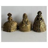 Three Brass Figural Bells