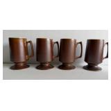 Four Hall Pottery Mugs