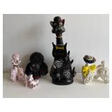 Ceramic Poodle Figurine Collection