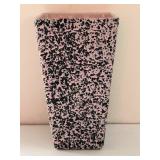 Charnee Pink and Black Ceramic Vase