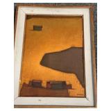 1964 Abstract Oil Painting Signed by Artist