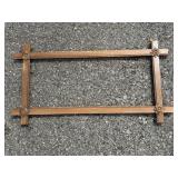 Carved Wooden Frame with Floral Motif