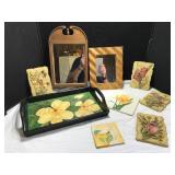 Hand Painted Floral Decor Items