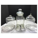 Glass Cookie Jars and Dispenser
