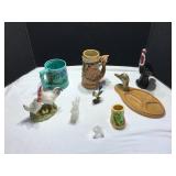 Steins, Figurines, and Avon Bottle