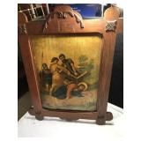 Vintage Art of Christ Carrying Cross