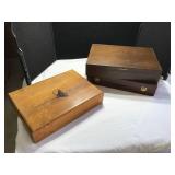 Three Wooden Display Boxes