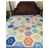 Handmade Grandmothers Garden Quilt