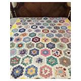 Handmade Grandmothers Flower Quilt