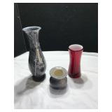 3 Unique Vases in Various Materials