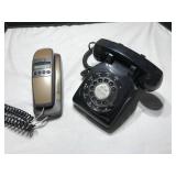 One Rotary and One Cordless Phone