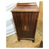 Mahogany Music Cabinet With Claw Feet