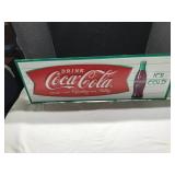 Coca-Cola Metal Advertising Sign