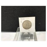 1951-S Franklin Half Dollar