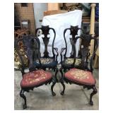 Victorian Parlor Chairs Set of 4