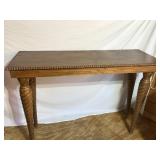 Oak Hall Table with Rope Twist Legs