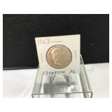 1963 Franklin Half Dollar Coin