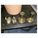 2 Sets of Silverplate Candlesticks